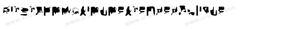 BitstormMaximumextendedOblique-25wW字体转换