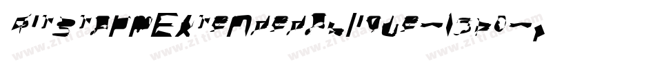 BitstormExtendedOblique-15p0字体转换