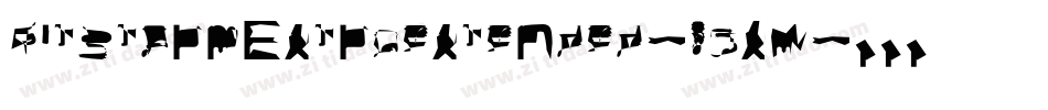 BitstormExtraextended-85XM字体转换