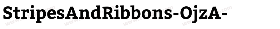StripesAndRibbons-OjzA字体转换