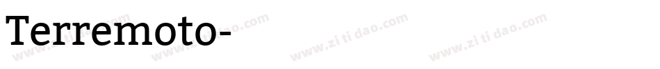 Terremoto字体转换