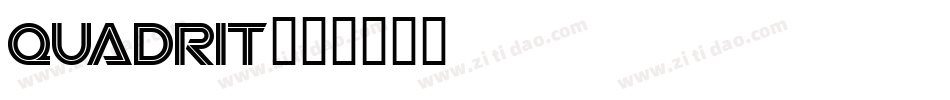Quadrit字体转换