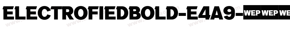 ElectrofiedBold-E4a9字体转换 ElectrofiedBold-E4a9字体转换