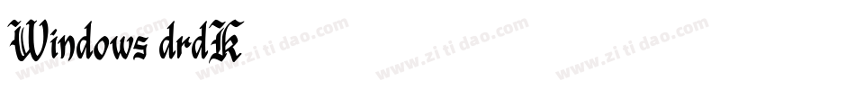 Windows-drdK字体转换
