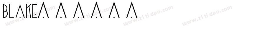 blake字体转换