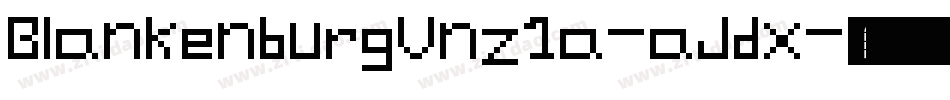 BlankenburgUnz1a-aJdx字体转换