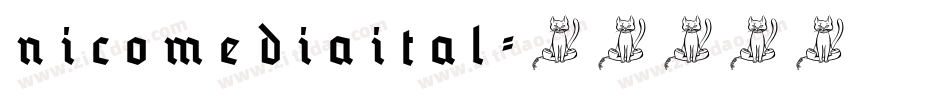 nicomediaital字体转换