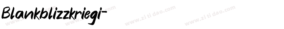 Blankblizzkriegi字体转换