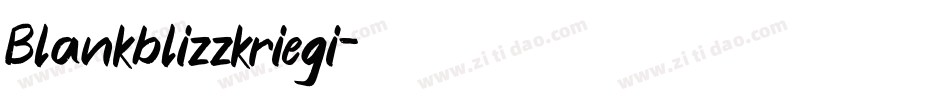 Blankblizzkriegi字体转换