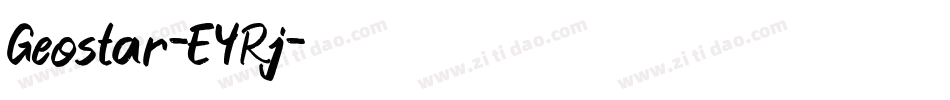 Geostar-EYRj字体转换
