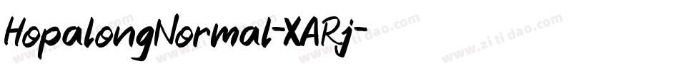 HopalongNormal-XARj字体转换