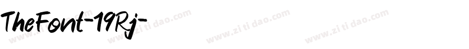 TheFont-19Rj字体转换