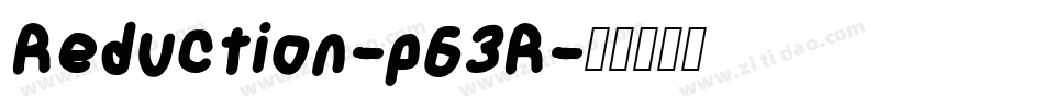 Reduction-p63R字体转换