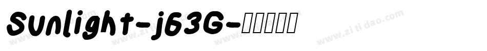 Sunlight-j63G字体转换