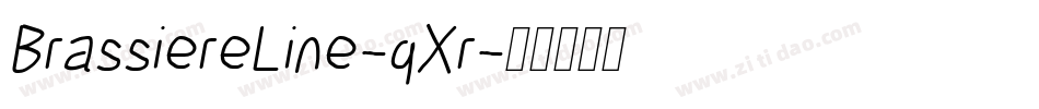 BrassiereLine-qXr字体转换