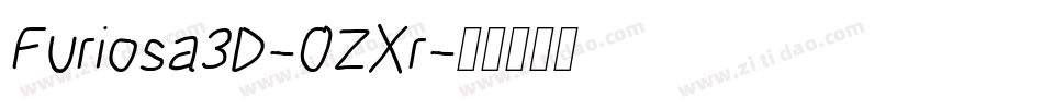Furiosa3D-0ZXr字体转换