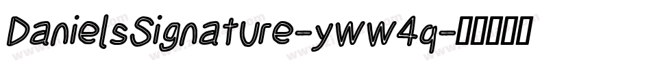 DanielsSignature-yww4q字体转换