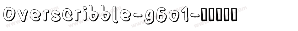 Overscribble-g6o1字体转换