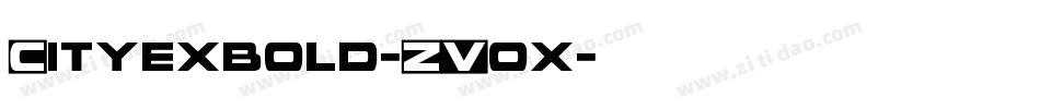 Cityexbold-ZVox字体转换