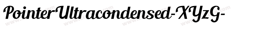 PointerUltracondensed-XYzG字体转换