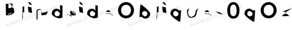 BlindsideOblique-0qOz字体转换