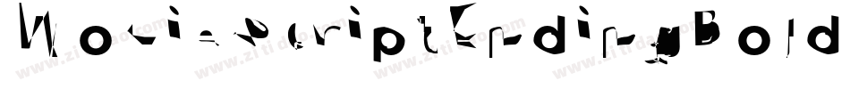MovieScriptEndingBold-ZR4q字体转换