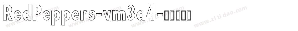 RedPeppers-vm3a4字体转换 RedPeppers-vm3a4字体转换