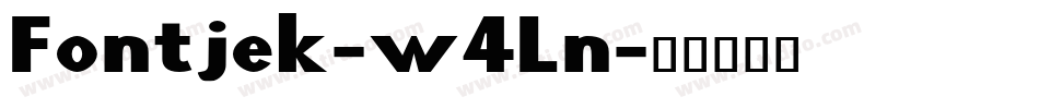 Fontjek-w4Ln字体转换