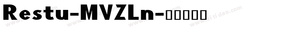 Restu-MVZLn字体转换