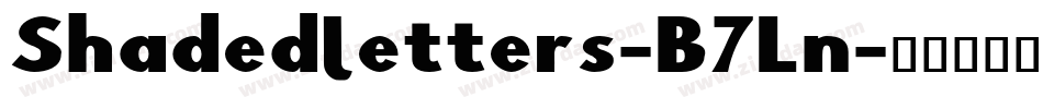 Shadedletters-B7Ln字体转换