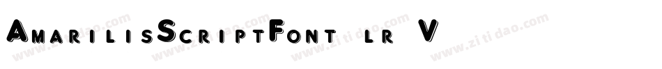 AmarilisScriptFont-lr2V字体转换