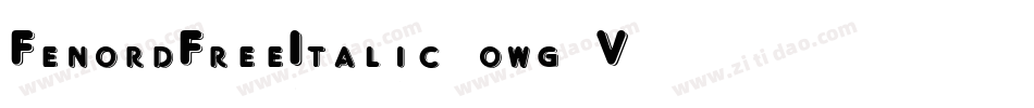 FenordFreeItalic-owg2V字体转换