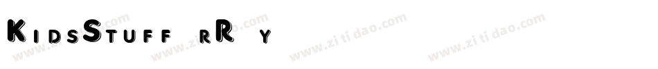 KidsStuff-rR6y字体转换