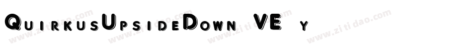 QuirkusUpsideDown-VE6y字体转换