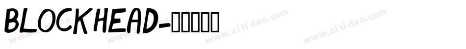blockhead字体转换