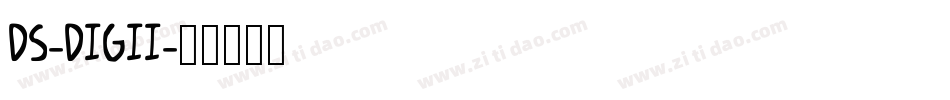 DS-DIGII字体转换