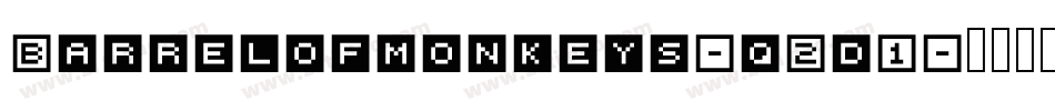 Barrelofmonkeys-q2d1字体转换