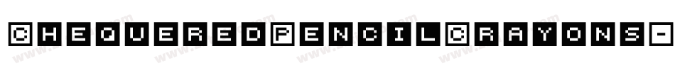 ChequeredPencilCrayons-W8K4字体转换