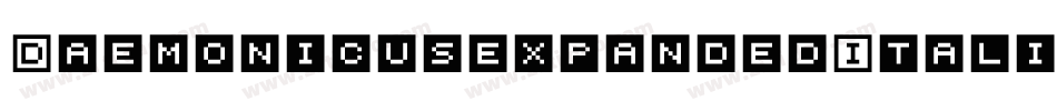 DaemonicusexpandedItalic-vz2D字体转换