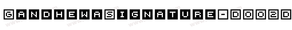 GandhewaSignature-DOO2D字体转换