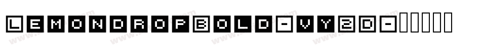 LemondropBold-vy2D字体转换