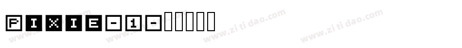 Pixie-1字体转换