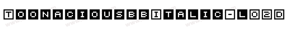 ToonaciousbbItalic-lO2D字体转换