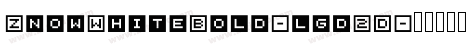 ZnowWhiteBold-lgd2D字体转换