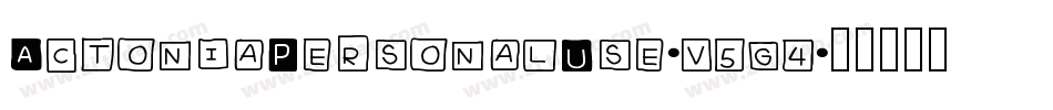 ActoniaPersonalUse-v5g4字体转换