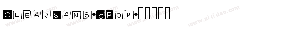 ClearSans-OP0p字体转换