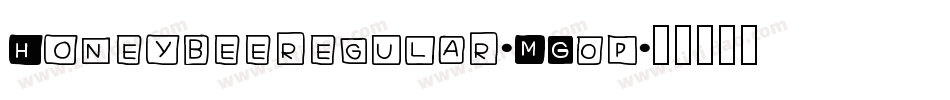 Honeybeeregular-MG0p字体转换