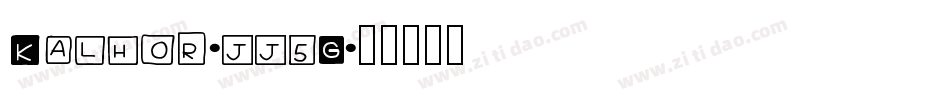 Kalhor-jj5G字体转换