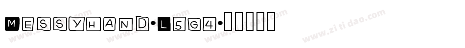 Messyhand-L5g4字体转换