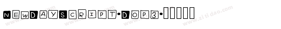 NewDayScript-D0p3字体转换